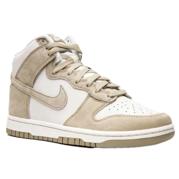 Nike Dunk Hi Retro PRM "Tan Suede" sneakers US Men's Size 10 - Picture 4 of 9